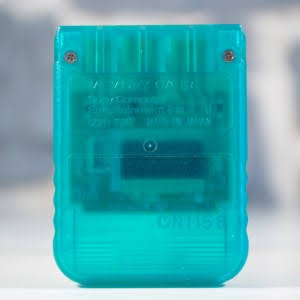 Playstation Memory Card (transparent green) (02)